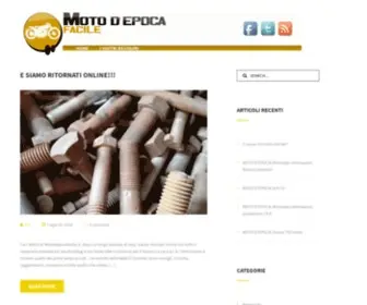 Motodepocafacile.it(Moto d'epoca facile) Screenshot