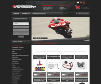 Motodrom.hu(Motodrom Kft. motorosbolt Sopron alkatrészek) Screenshot