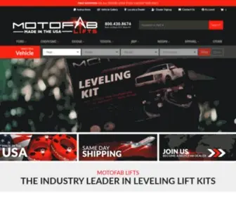 Motofablifts.com(Leveling kit) Screenshot