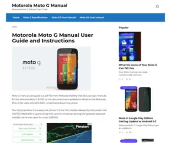 Motogmanual.com(Motorola Moto G manual user guide) Screenshot