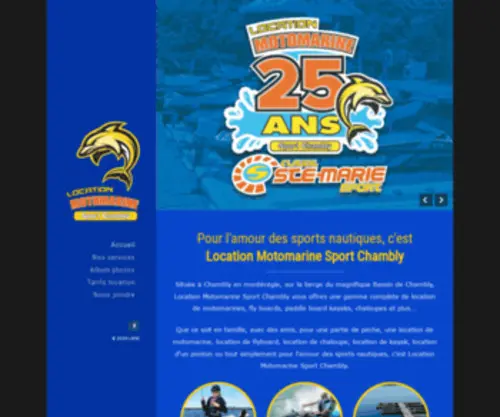 Motomarinechambly.com(Centre nautique Montérégie) Screenshot