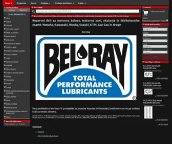 Motomirci.si(Rezervni deli za motorna kolesa) Screenshot