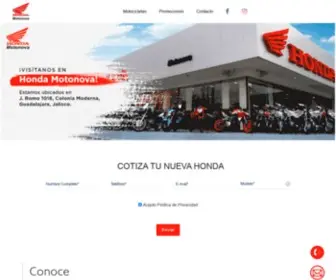 Motonova.com.mx(Honda Guadalajara) Screenshot