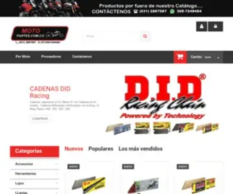 Motopartes.com.co(Accesorios para Motos) Screenshot