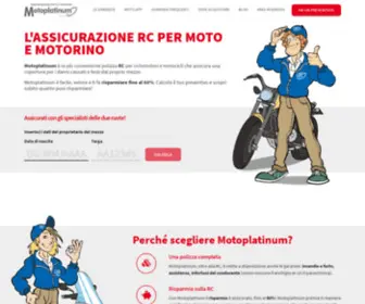 Motoplatinum.com(Assicurazione moto e scooter Motoplatinum) Screenshot