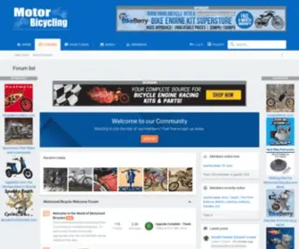 Motorbicycling.com(Motorized Bicycle Engine Kit Forum) Screenshot