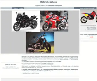 Motorbikecatalog.com(Motorbikecatalog) Screenshot