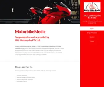 Motorbikemedic.com.au(Motorbike Medic by MLC Motorcycles PTY Ltd) Screenshot