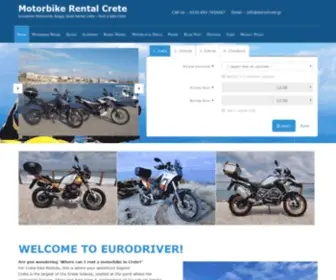 Motorbikerentalcrete.com(Motorbike rentals in Crete) Screenshot