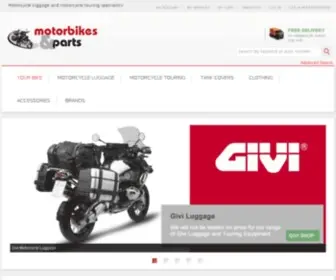 Motorbikesandparts.co.uk(Bykebitz For All Your Motorcycle Luggage &amp; Accessories) Screenshot