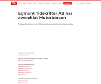 Motorborsen.se(Egmont Tidskrifter AB har avvecklat Motorbörsen) Screenshot