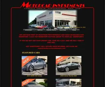 Motorcarinvestments.com(Motorcar Investments) Screenshot