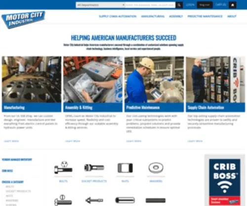 Motorcityindustrial.com(Motor City Industrial offers fully custom suite of services) Screenshot