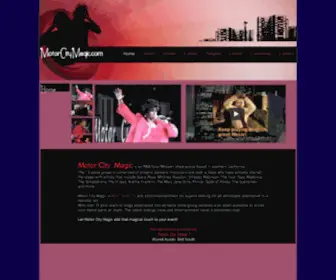 Motorcitymagic.com(Motown Live Bands) Screenshot