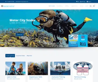 Motorcityscuba.com(Dive with Motor City Scuba) Screenshot