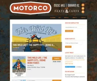 Motorcomusic.com(Motorco Music Hall) Screenshot