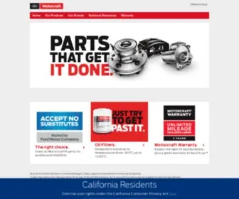 Motorcraft.com(Usa) Screenshot