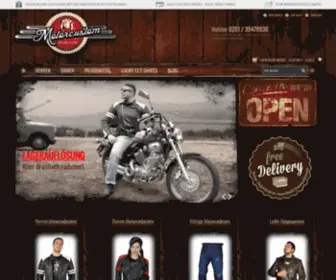 Motorcustom.de(Klassische Motorradbekleidung) Screenshot