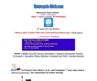 Motorcycle-Hitch.com(Motorcycle Trailer Hitches) Screenshot