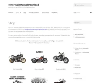 Motorcycle-Manual-Download.com(Download your Service Literature directly after purchase) Screenshot