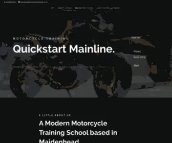 Motorcycle-Trainer.co.uk(Quickstart Mainline) Screenshot