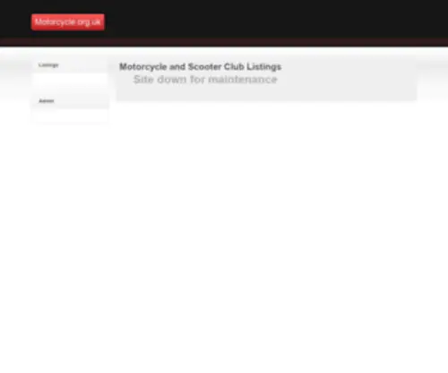 Motorcycle.org.uk(UK Motorcycle and Scooter Club Listings) Screenshot