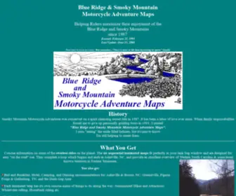 Motorcycleadventuremap.com(Blue Ridge & Smoky Mountain Motorcycle Adventure Maps) Screenshot