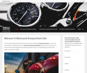 Motorcycledrivingschoolcafe.com(Motorcycle Driving School Cafe) Screenshot