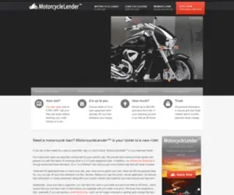 Motorcyclelender.com(Motorcycle Loans) Screenshot