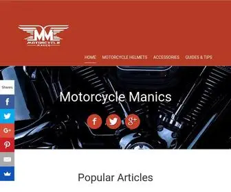 Motorcyclemanic.com(Motorcycle Manic) Screenshot