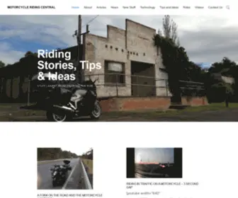 Motorcycleridingcentral.com(Motorcycle riding central) Screenshot