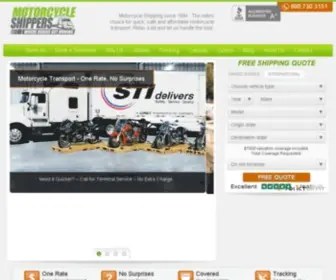 Motorcycleshippers.com(Motorcycle Shipping) Screenshot