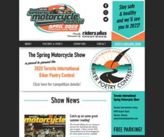 Motorcyclespringshow.com(Toronto Spring Motorcycle Show) Screenshot