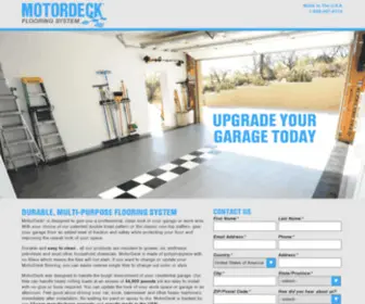 Motordeck.com(MotorDeck Garage Flooring System) Screenshot