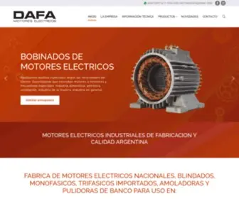 Motoresdafa.com.ar(FABRICA DE MOTORES ELECTRICOS) Screenshot