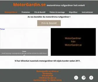 Motorgardin.se(motorgardin) Screenshot