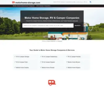 Motorhome-Storage.com Screenshot