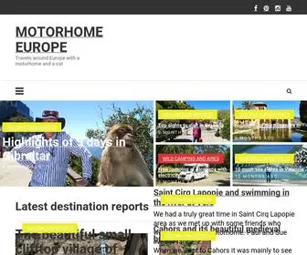 Motorhomeeurope.com(Travels around Europe with a motorhome and a cat) Screenshot