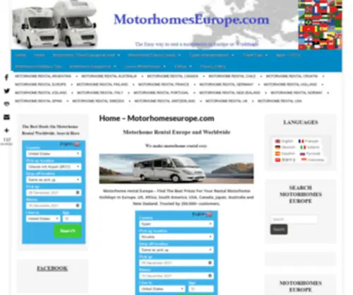 Motorhomeseurope.com(Motorhomeseurope) Screenshot