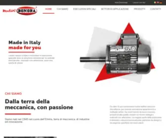 Motoribonora.it(Motori asincroni trifase e monofase) Screenshot