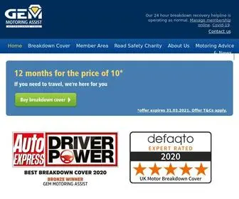 Motoringassist.com(GEM Motoring Assist) Screenshot