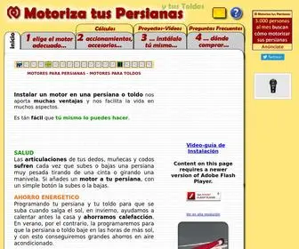 Motorizatuspersianas.com(MOTORES PARA PERSIANAS Y TOLDOS) Screenshot