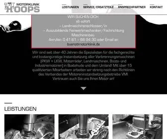 Motorklinik.de(Motorklinik Hoops GmbH Hamburg) Screenshot