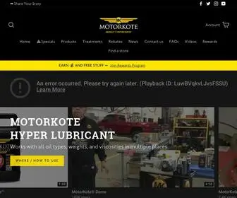 Motorkote.com(MotorKote Hyper Lubricant) Screenshot