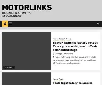 Motorlinks.net(The leader in automotive innovation news) Screenshot