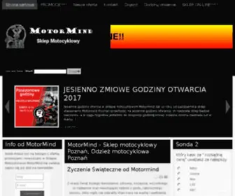 Motormind.pl(Sklep motocyklowy Poznań) Screenshot