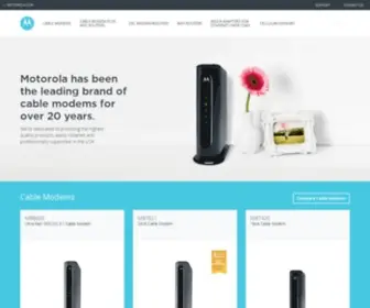 Motorolacable.com(Motorola Cable Modems & Gateways) Screenshot