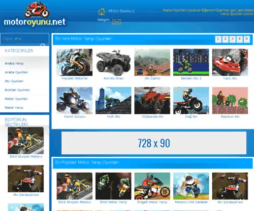 Motoroyunu.net(Motor Oyunları) Screenshot