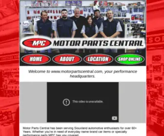 Motorpartscentral.com(Motor Parts Central) Screenshot