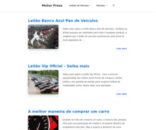 Motorpress.com.br(Motor Press) Screenshot